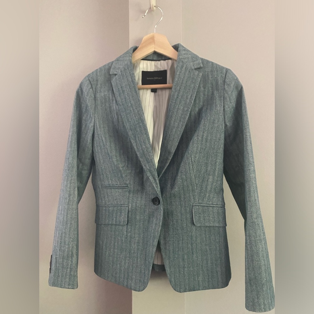 Banana Republic teal blazer. 0P.